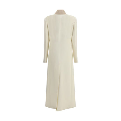 White Fleece Wool Coat