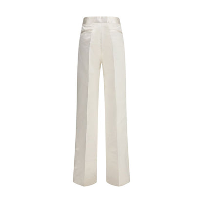 Cream Silk Pants