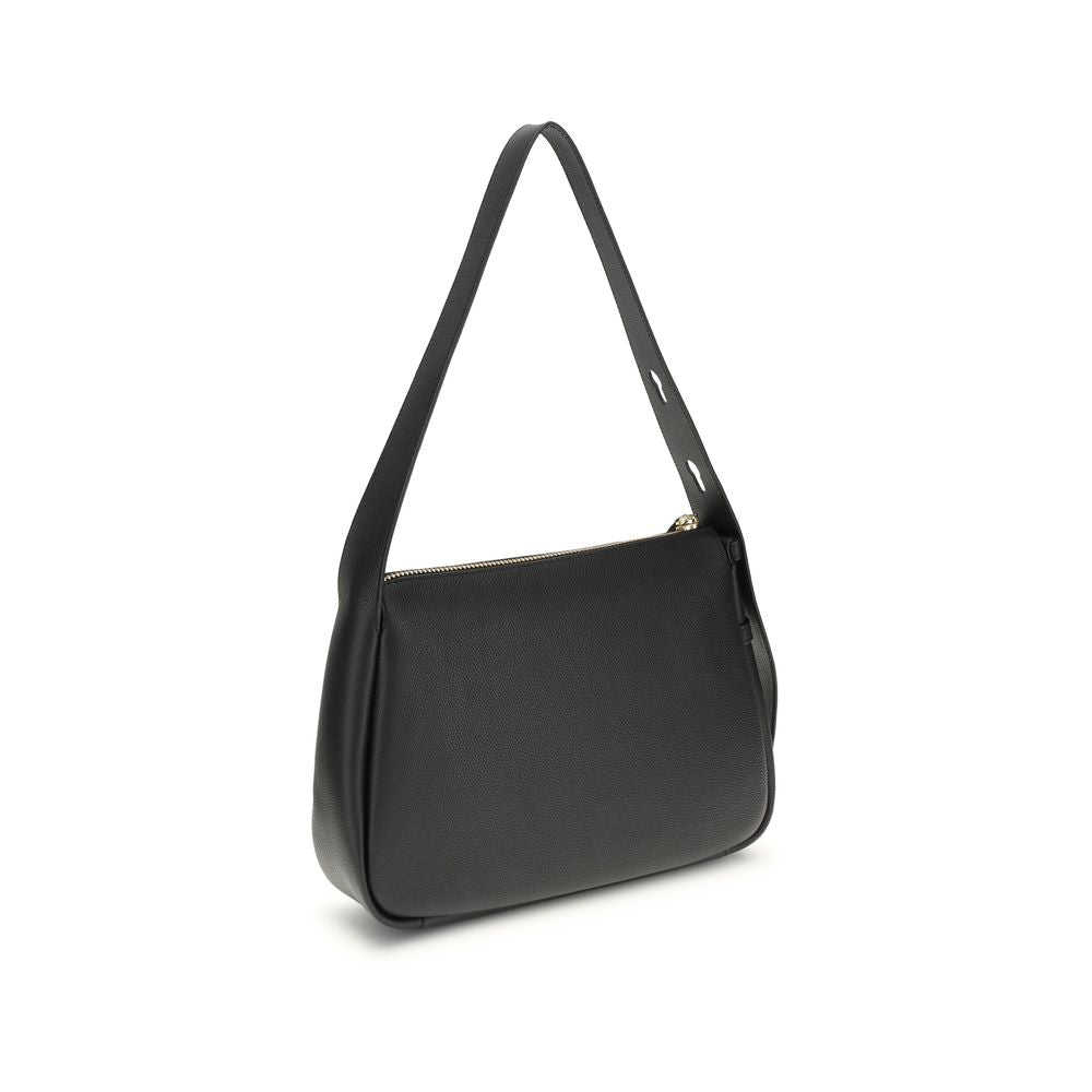 Black Calf Leather Bos Taurus Shoulder Bag