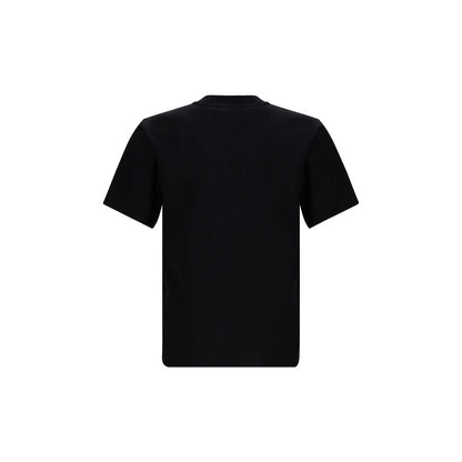 Checked logo cotton T-shirt