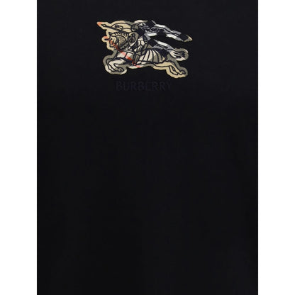 Checked logo cotton T-shirt