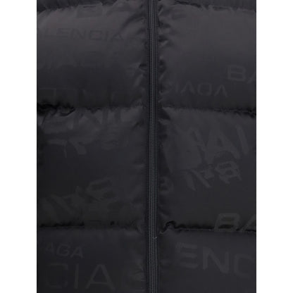 Cropped Puffer Jacket with logo motif