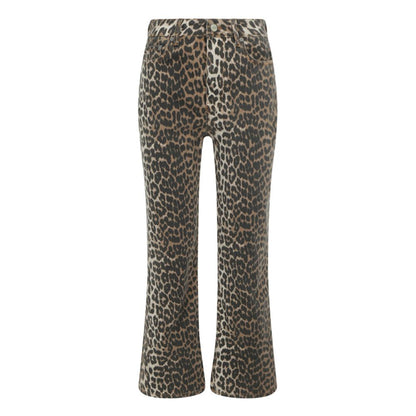 Multicolor Cotton Casual Pants