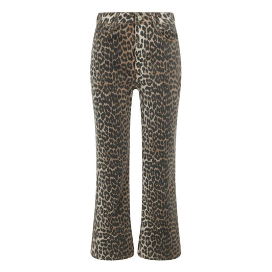 Multicolor Cotton Casual Pants
