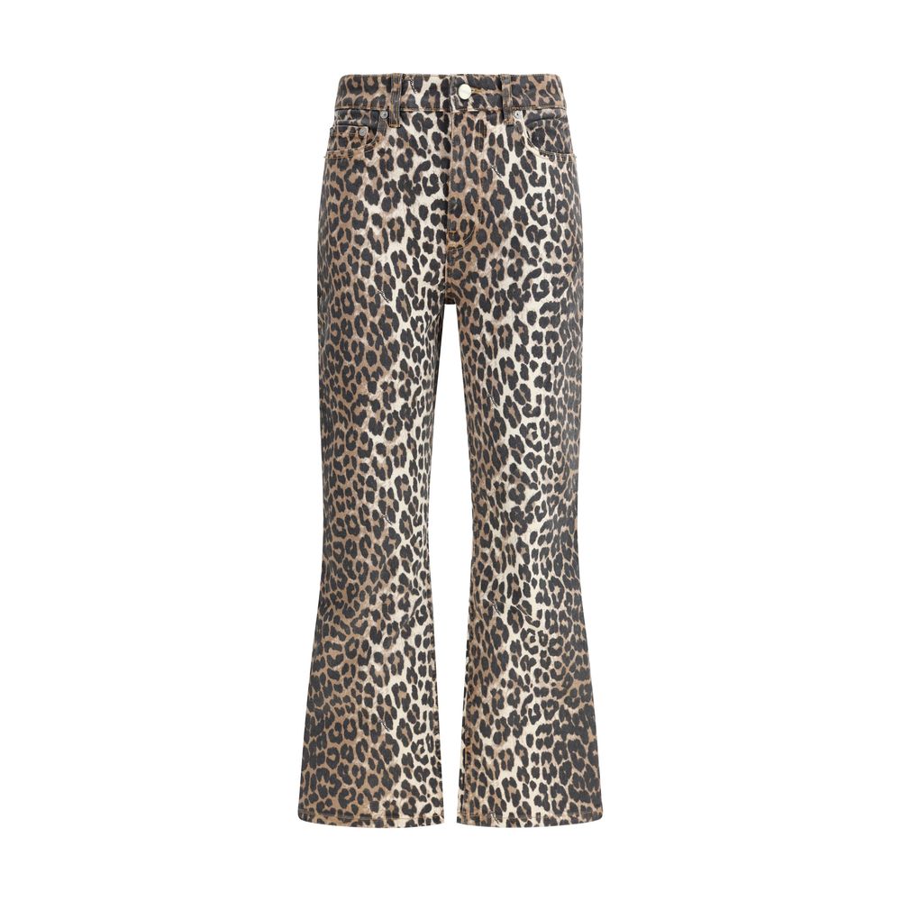 Multicolor Cotton Casual Pants