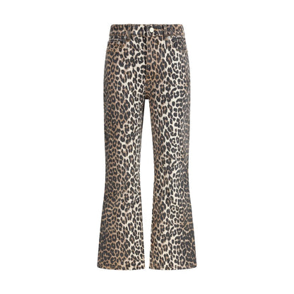 Multicolor Cotton Casual Pants