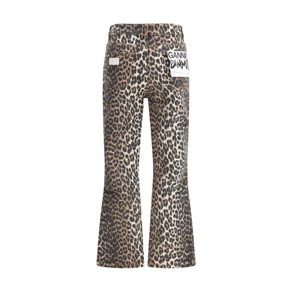 Multicolor Cotton Casual Pants