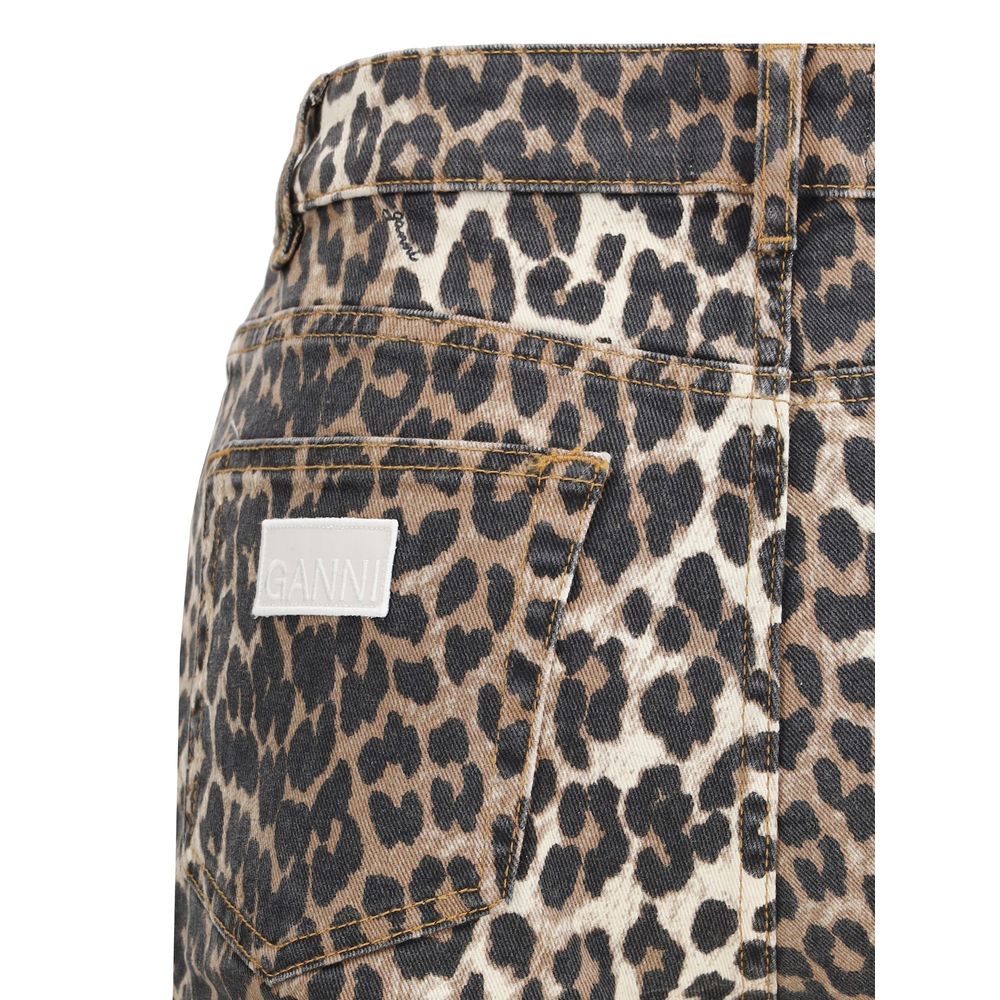Multicolor Cotton Casual Pants