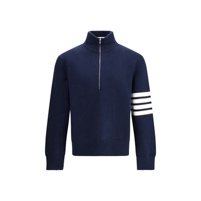 Blue Fleece Wool Sweatshirt