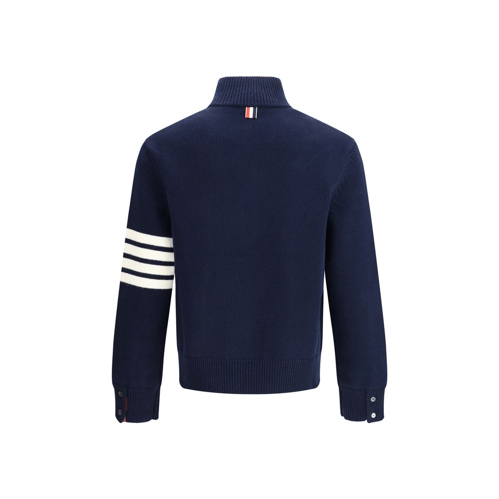 Blue Fleece Wool Sweatshirt