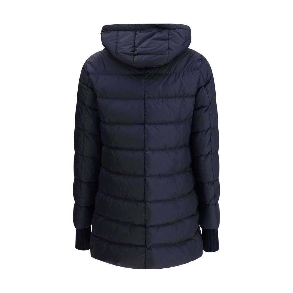 Blue Polyester Coat