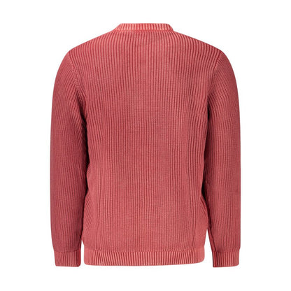 Red Cotton Men Sweater