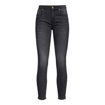 Black Cotton Jeans & Pant