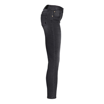 Black Cotton Jeans & Pant