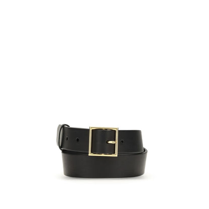 Black Leather Regular Belt