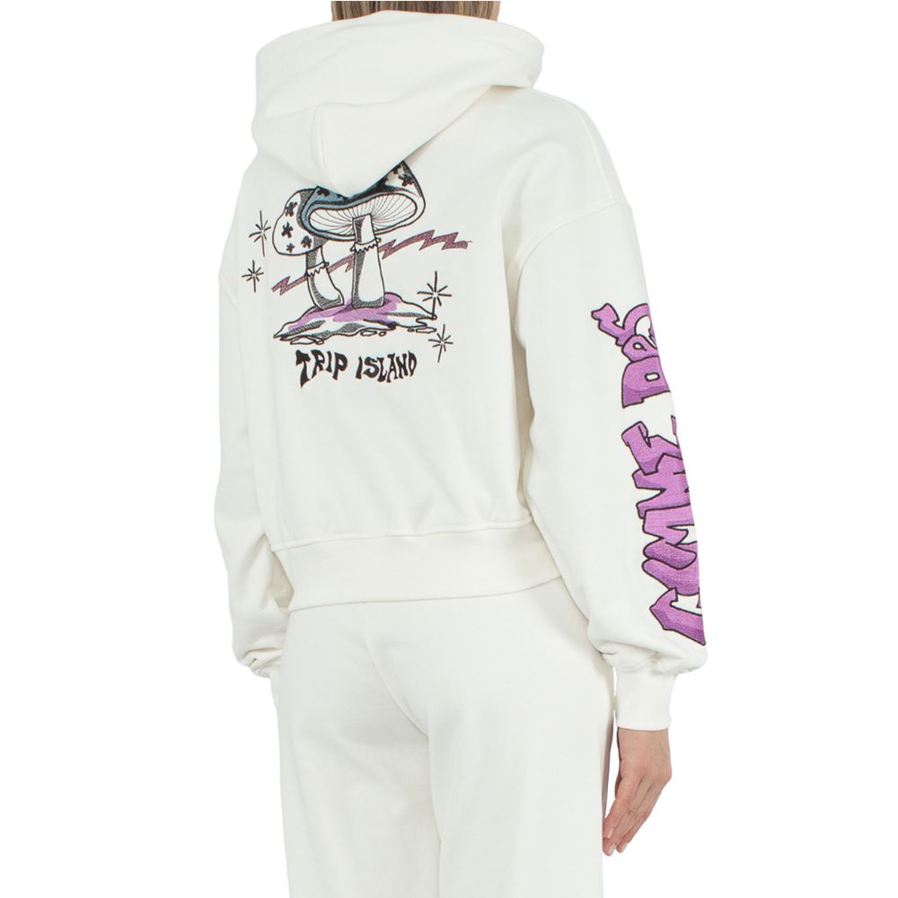 White Cotton Women Sweater