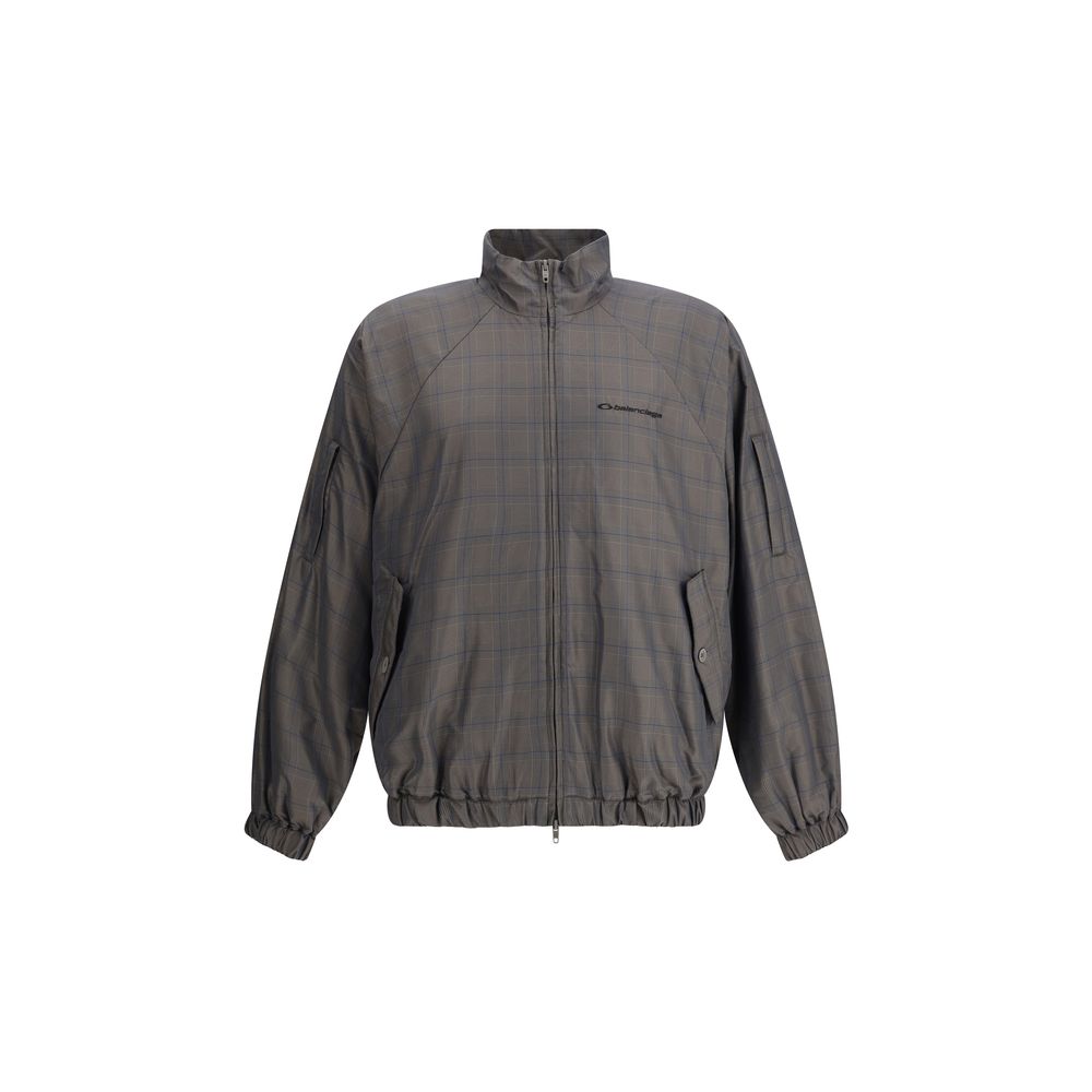 Brown Cotton Shell Jacket