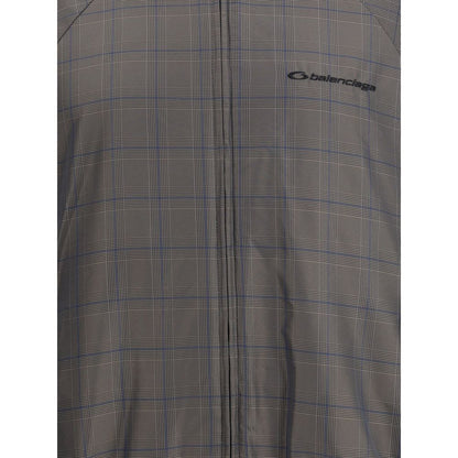 Brown Cotton Shell Jacket