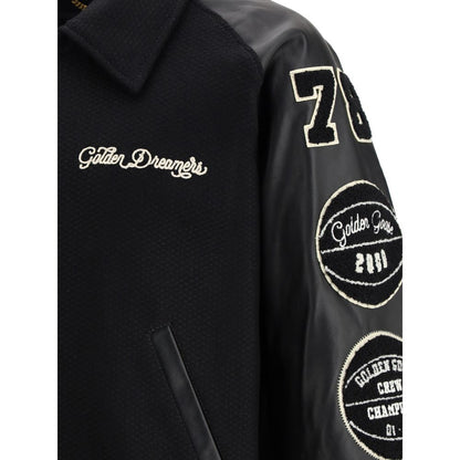 Black Fleece Wool Bomber