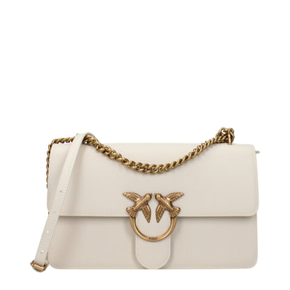 Beige Leather Crossbody Bag