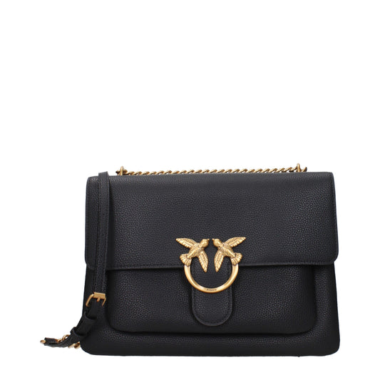 Black Leather Crossbody Bag