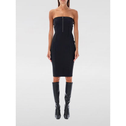 Black Cotton Casual Dress