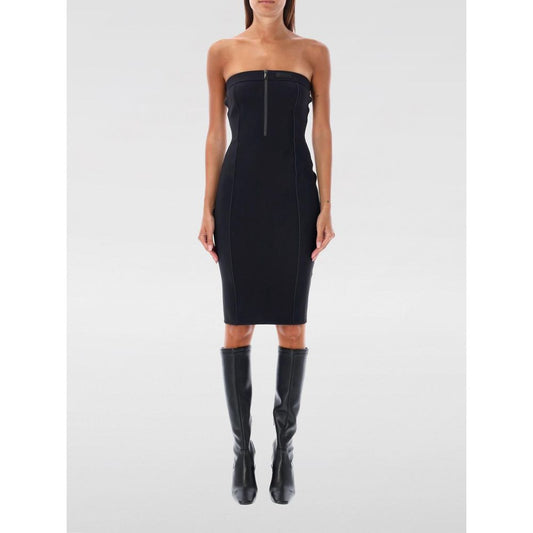 Black Cotton Casual Dress