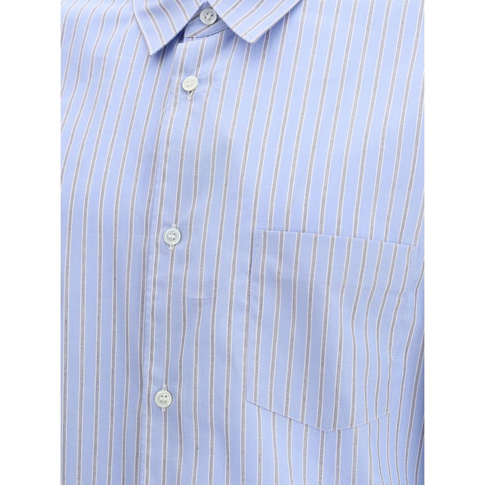 Light Blue Cotton Pattern Shirt