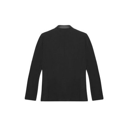 Black Polyester Blazer