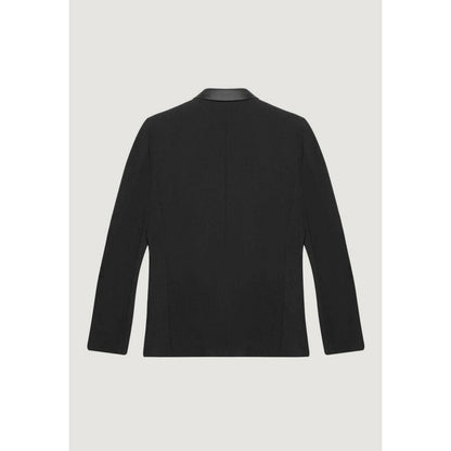 Black Polyester Blazer