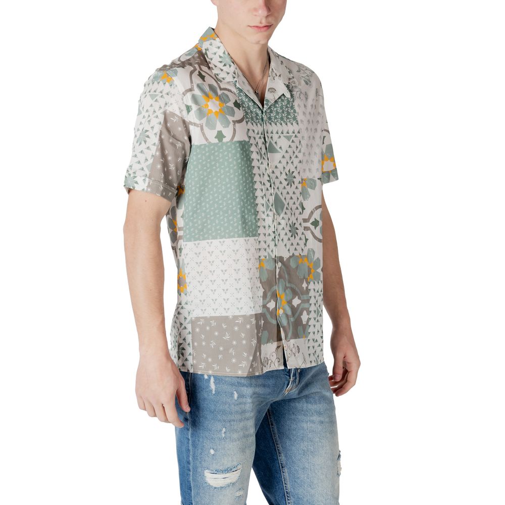 Green Viscose Shortsleeve Shirt