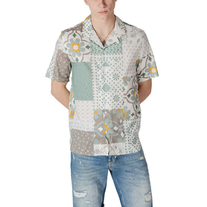 Green Viscose Shortsleeve Shirt