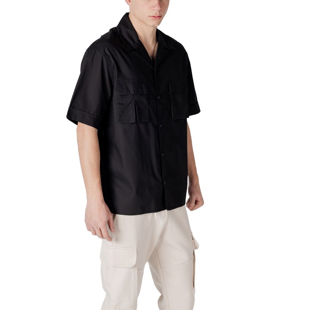 Black Lyocell Shortsleeve Shirt