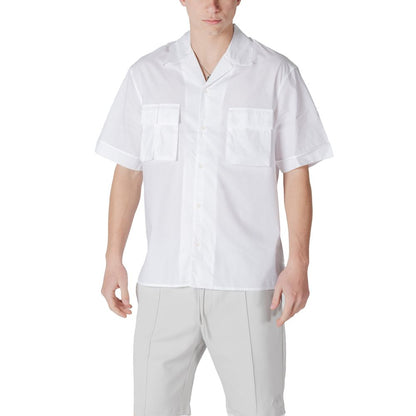 White Lyocell Shortsleeve Shirt