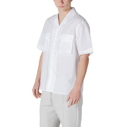 White Lyocell Shortsleeve Shirt