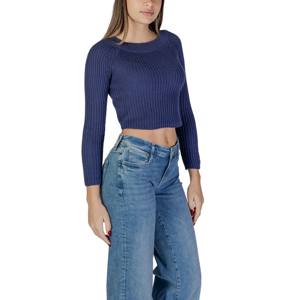 Light Blue Marabou Sweatshirt