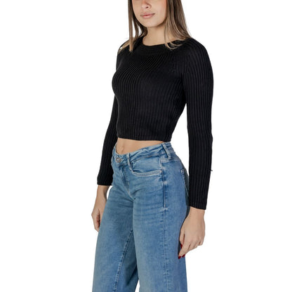 Black Marabou Sweatshirt