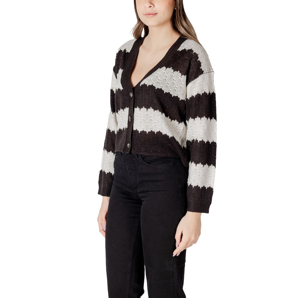 Black And White Marabou Cardigan