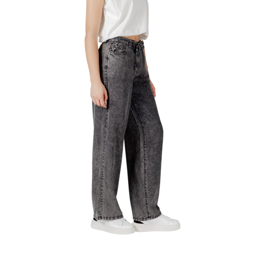 Black Lyocell Casual Pants