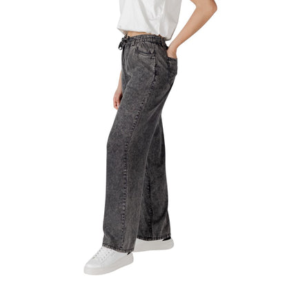 Black Lyocell Casual Pants