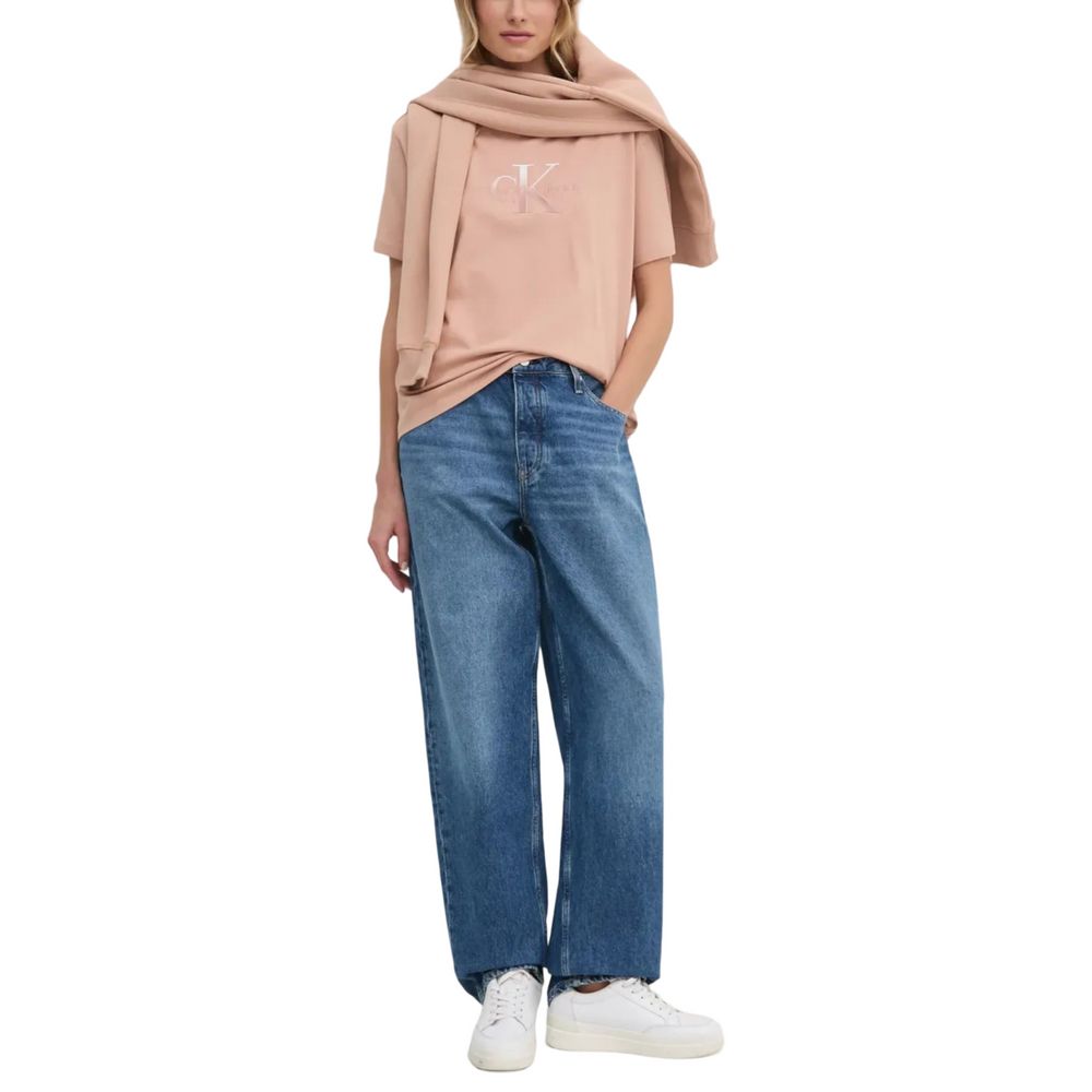 Blue Cotton Mom Jeans