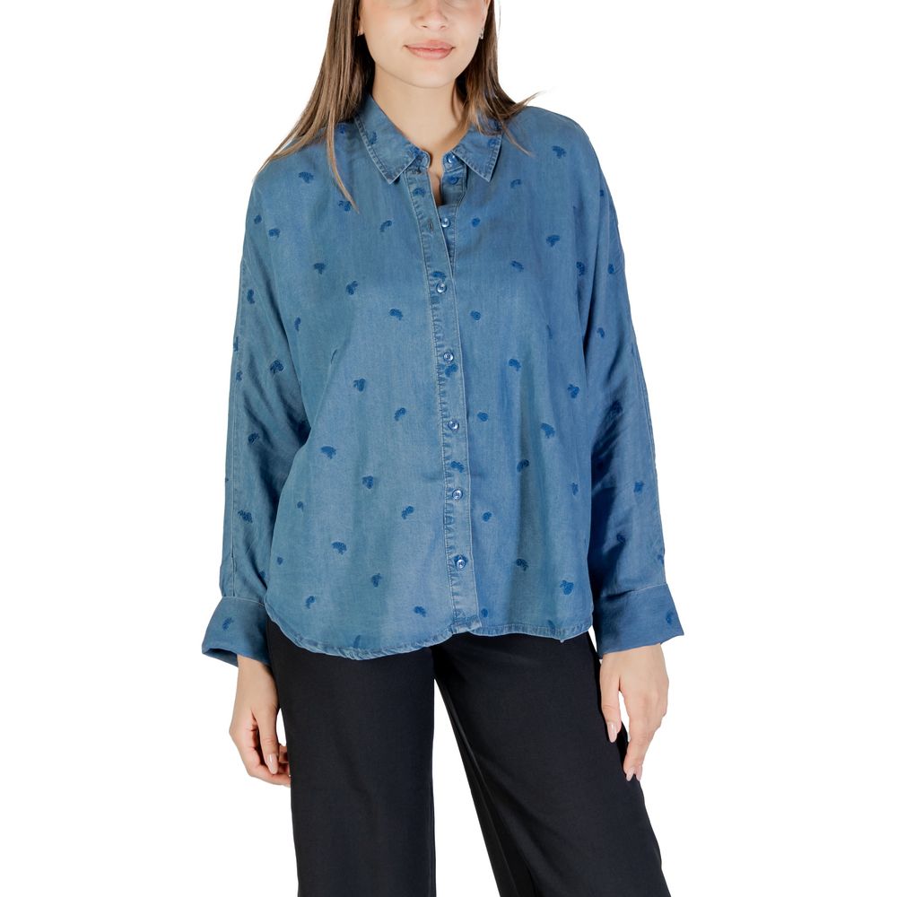 Blue Tencel Blouse