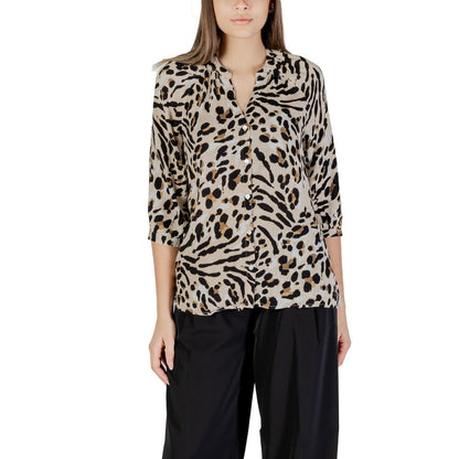 Beige Viscose Blouse