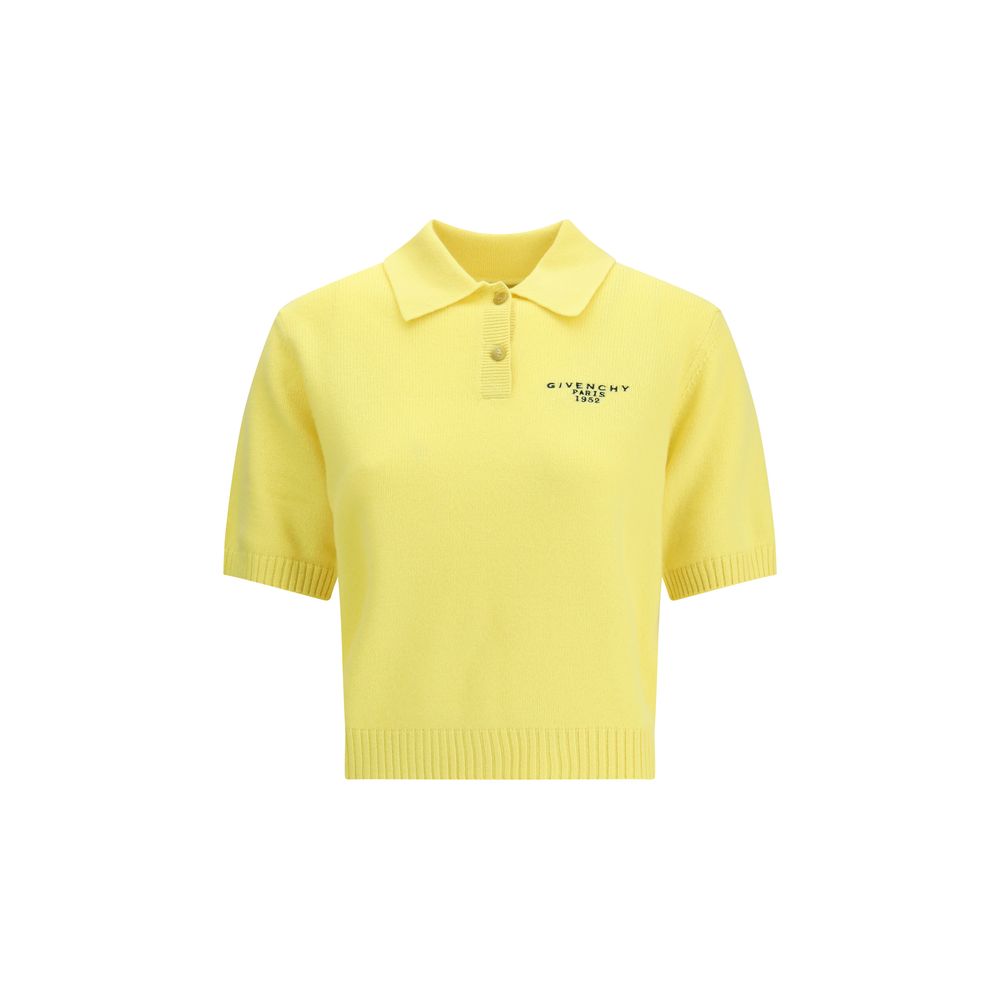 Yellow Wool Polo Shirt