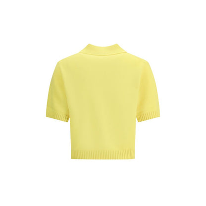 Yellow Wool Polo Shirt