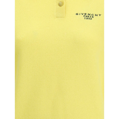 Yellow Wool Polo Shirt