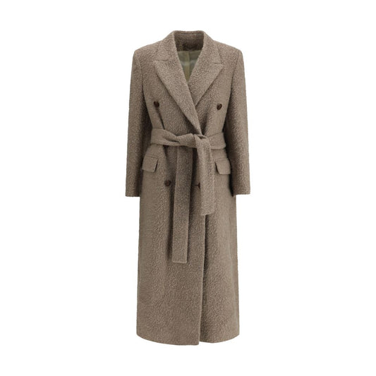 Beige Fleece Wool Coat