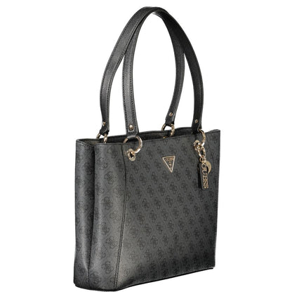 Black Polyethylene Women Handbag
