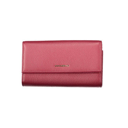 Red Leather Women Wallet
