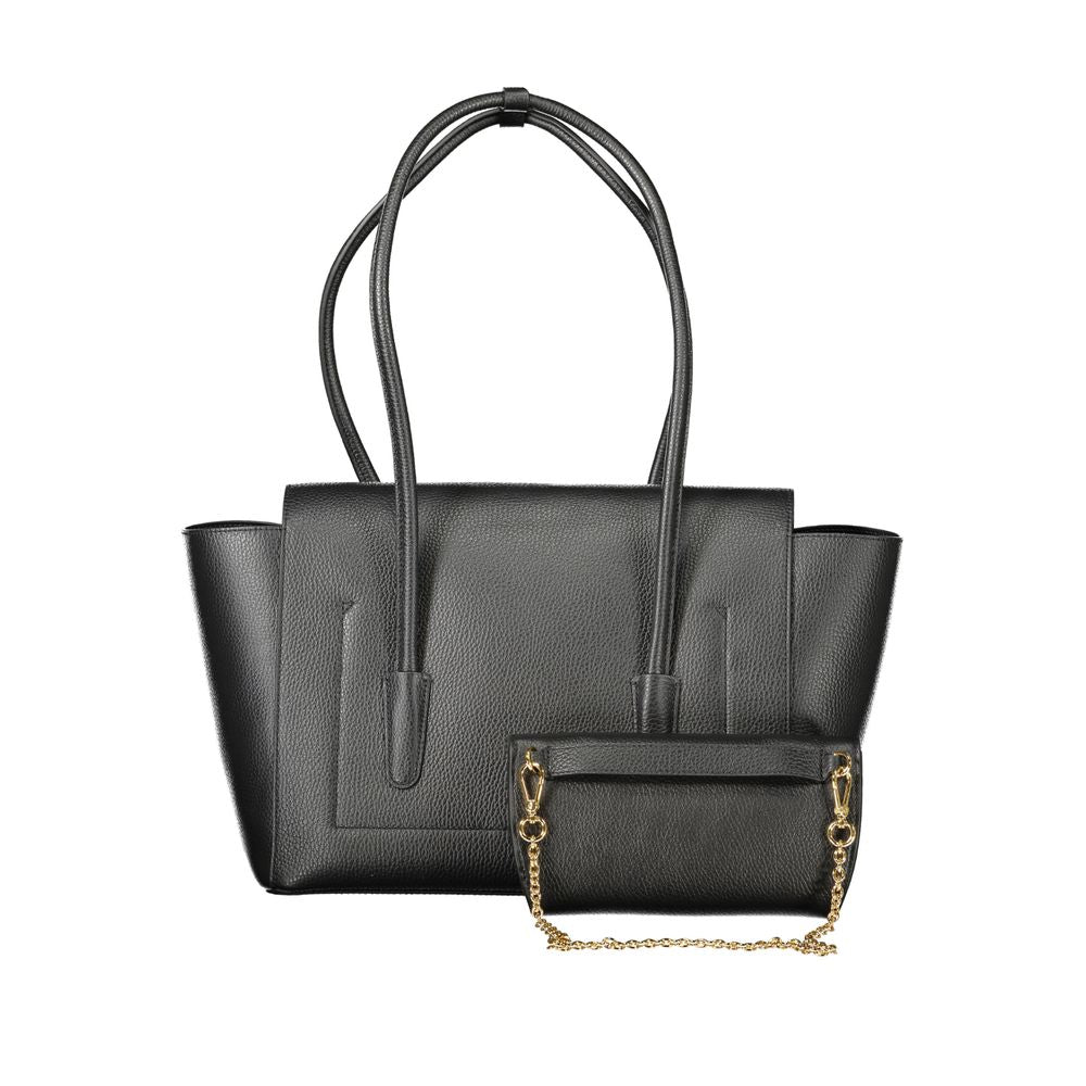 Black Leather Women Handbag